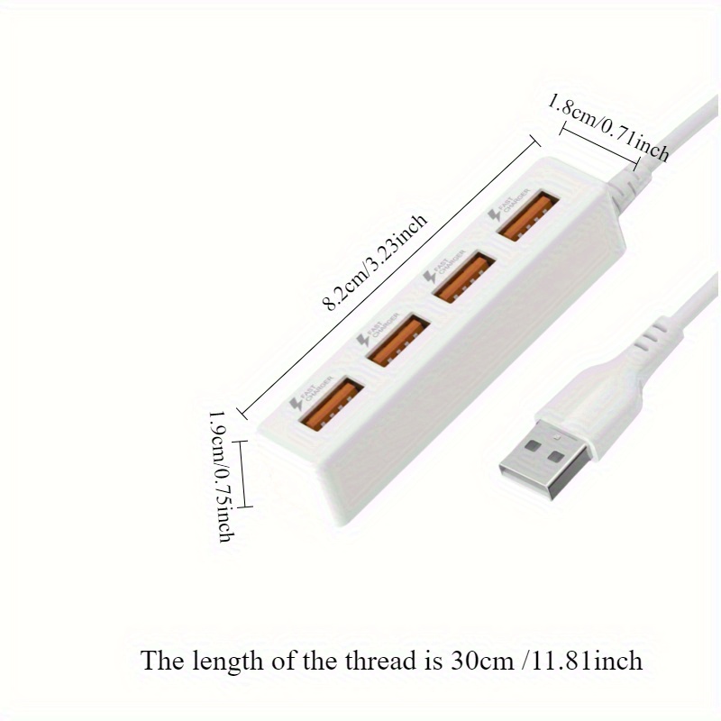 TEMU 4/8 Port Usb Fast Charger | Charging For Tablets, Laptops & Smart Devices | Compatible With 5v Usb Devices | Charging Station, Laptop Charger, ,
