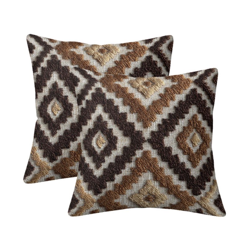 TEMU 2pcs Printed Series: Diamond, Geometric, Living Room Bedroom Sofa Cushion Covers, Decorative Pillowcases, Holiday Party Decorative Pillowcases,