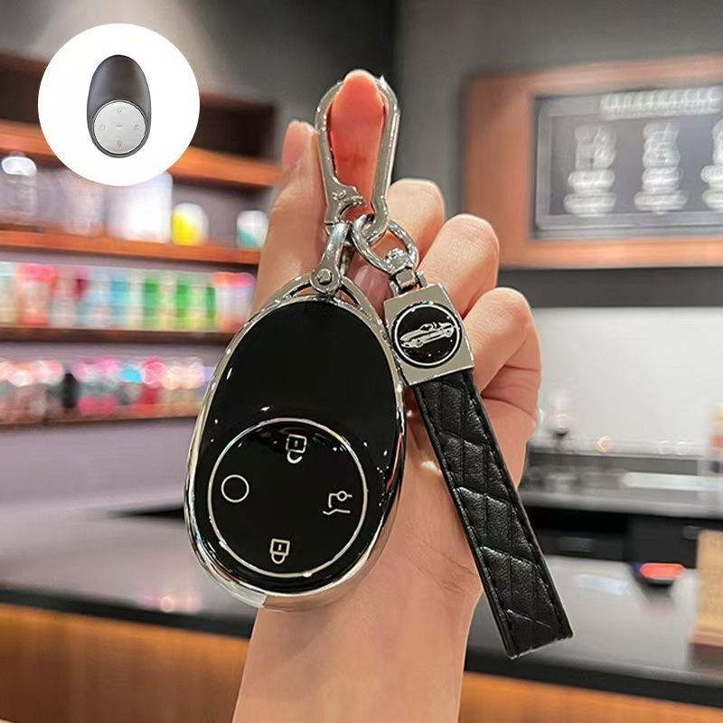 TEMU Tpu Car Remote Key Fob Cover Key Fob Case Holder Shell With Keychain For Ut Electric Vehicles, Gac , And V
