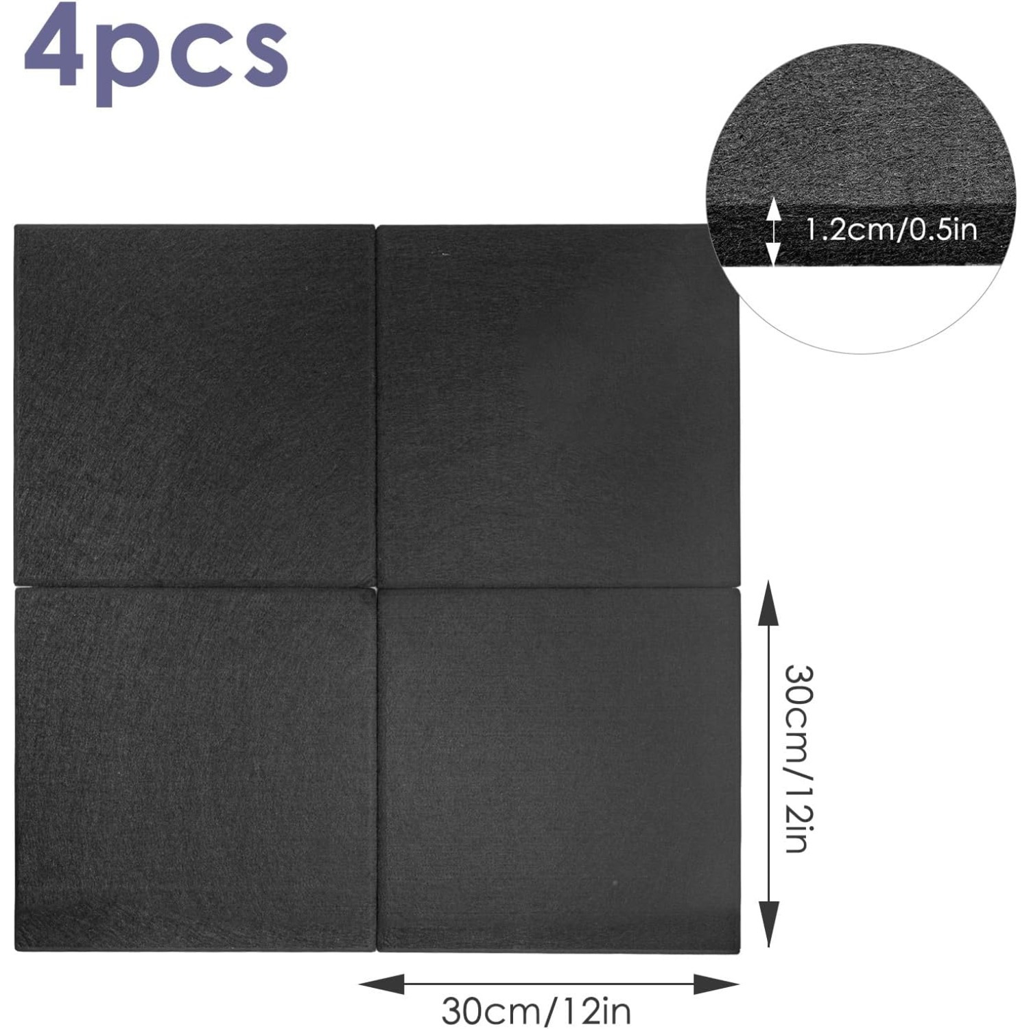 TEMU Trintion Dart Board Wall Protector | Self-adhesive Felt Wall Protector For Dartboard | Durable Dartboard Surround | Dartboard Backing Felt Tiles