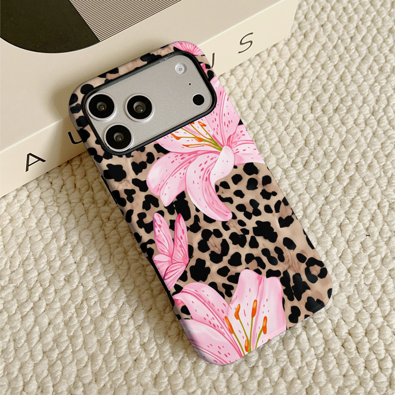 TEMU Phone Case: -proof, Simple And Premium-feeling Flower, Leopard Print, And Pattern -one Film-coated Hard Tpu Material Phone Case. Suitable For