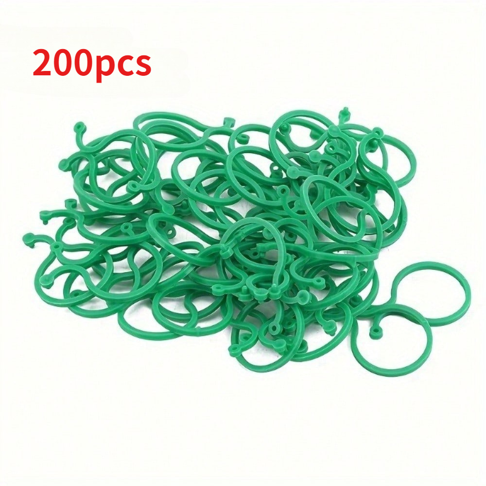 200pcs Gardening Plant Support Set: Trellis Clips, Vine Growers, , Cable Ties, Tomato Vine Fixing Tools, Multifunctional Plant Climbing Frame