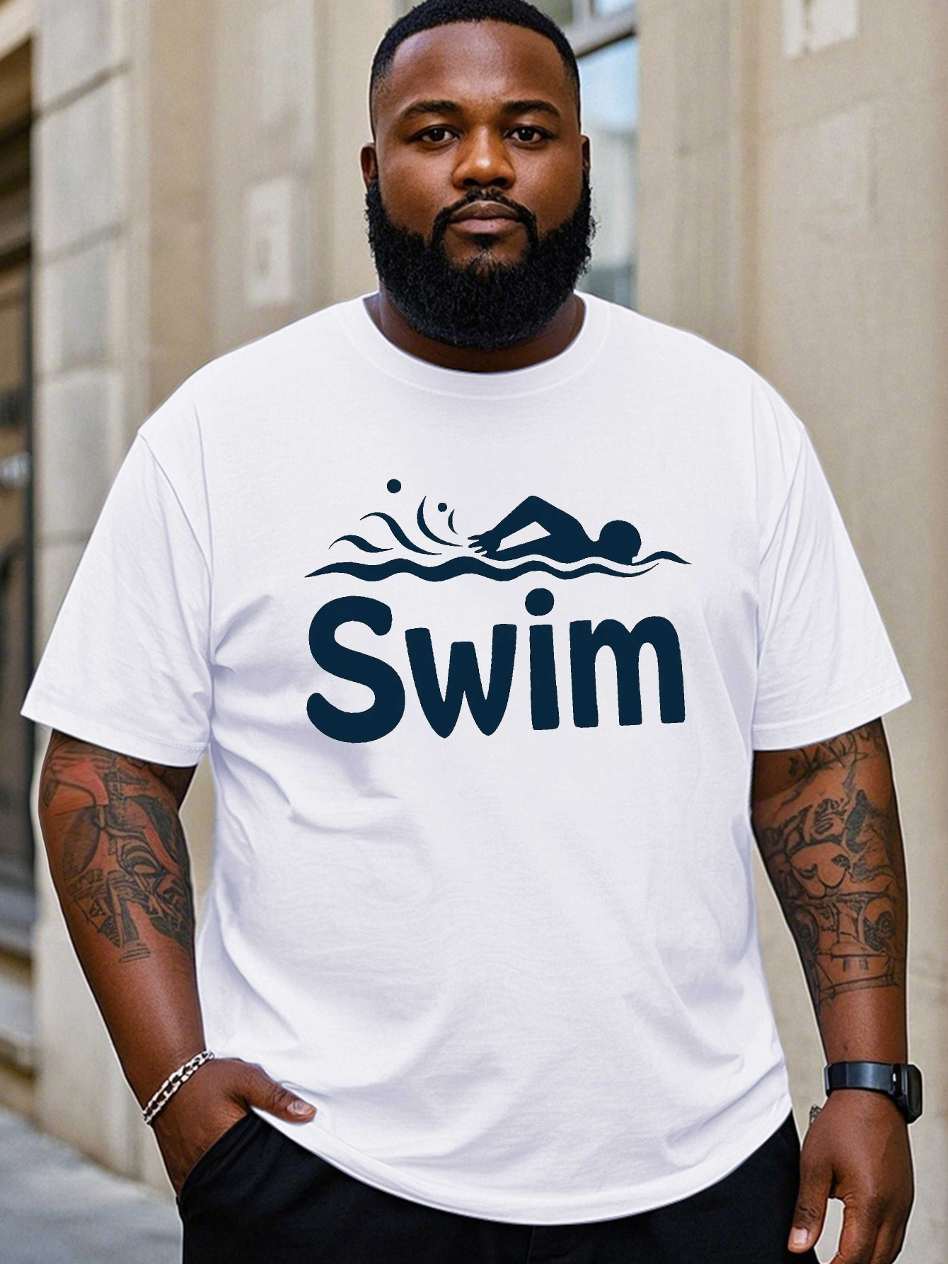 mens quick dry mesh swim shirt swimmer silhouette Temu United