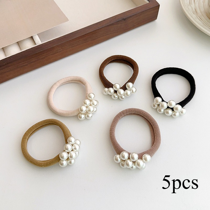 5pcs Seamless High-elastic Hair Bands - Upgraded , Comfortable Without Damaging The Hair, An Elegant Ponytail