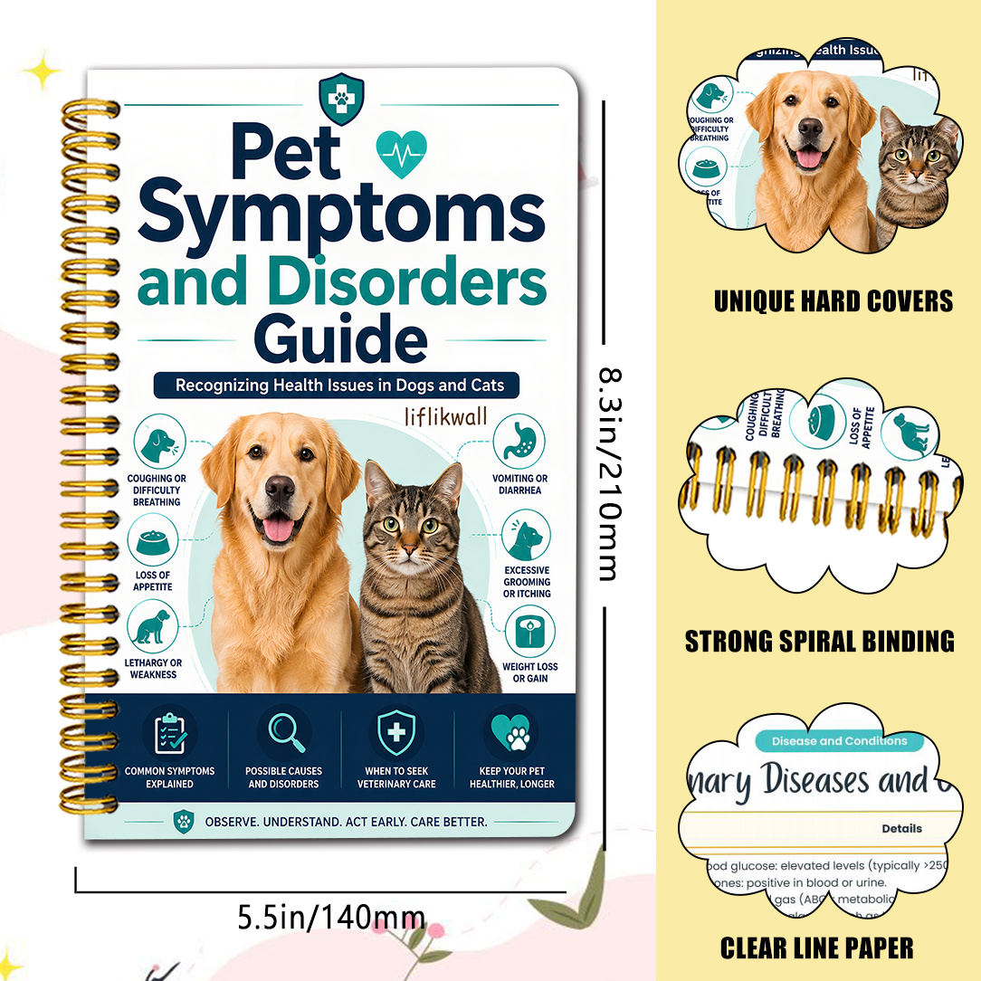 Pet Care Learning Guide, Including Dog And Cat Anatomy Charts, Disease Symptom Explanations, Organ System Knowledge, And Health Management Reference Content