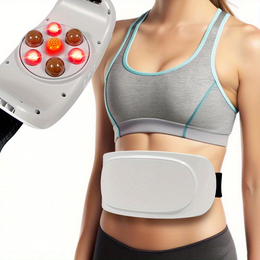TEMU Fully Automatic Abdominal Massager With Adjustable Features, Usb Rechargeable Abdominal Massage Belt - A Portable Automatic Abdominal Massager,