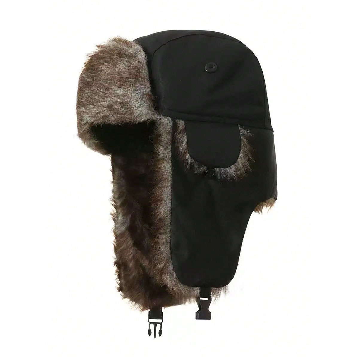 TEMU 1pc New Winter Hat, Warm Hunter Ear Protection Windproof Cold-resistant Pilot Hat, Item