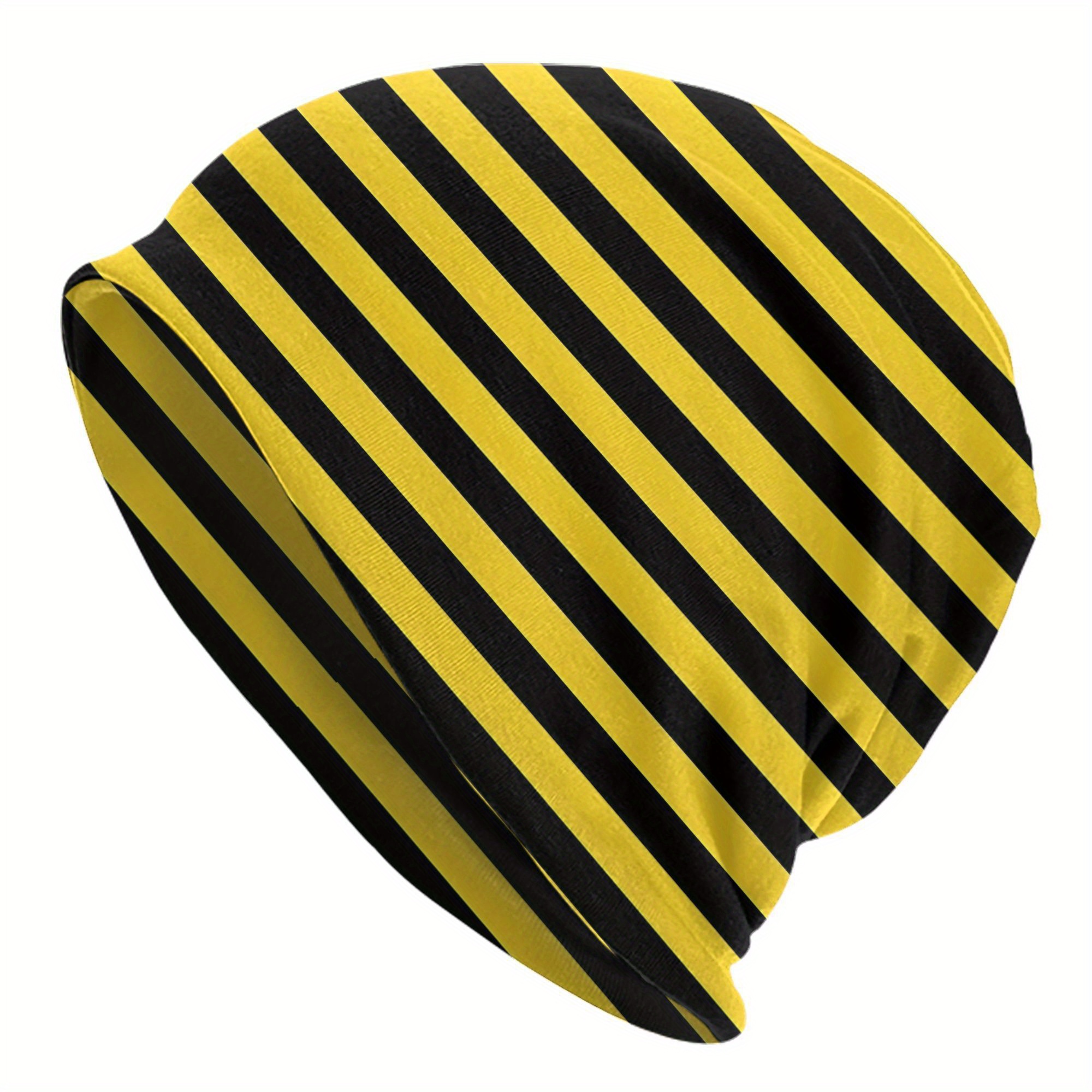 TEMU Bee Honey Hive Men's Beanies Printed Chemotherapy Pile Outdoor Turban Breathable2d Print Design