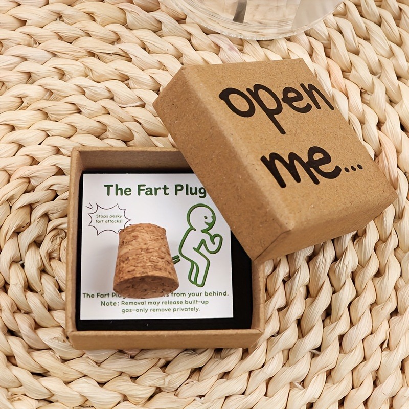Funny Plug Gift Box With And Humorous Quote - Novelty Joke For Christmas, Halloween, Birthday - Durable Paper Box With Card - Perfect For Parties, Fart Jokes, , Sturdy Structure