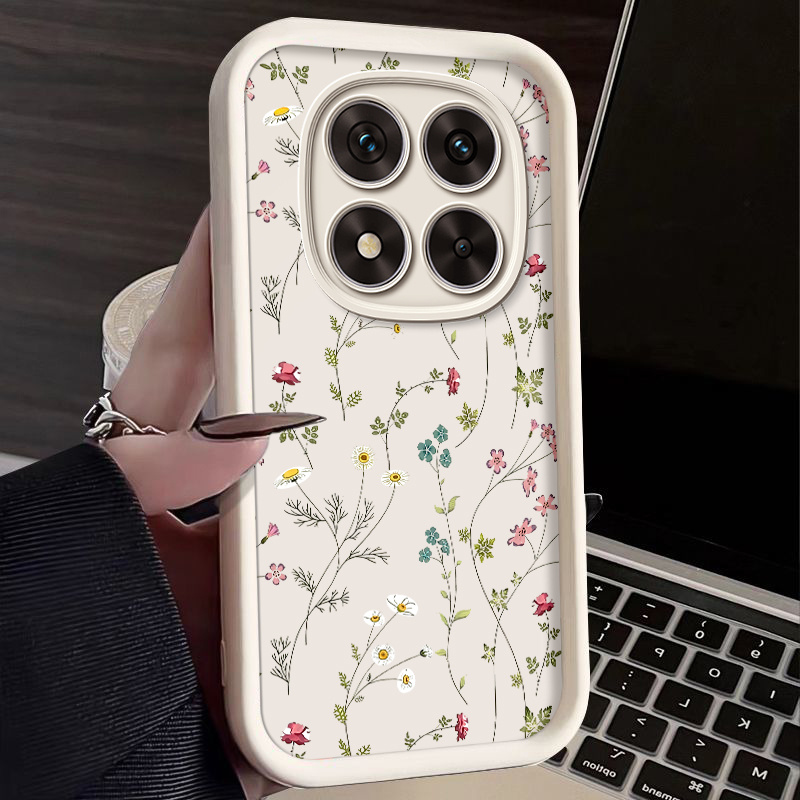 TEMU Phone Case - Shock-resistant Silicone Phone Case With A Cute For Redmi Note 14 Pro 4g