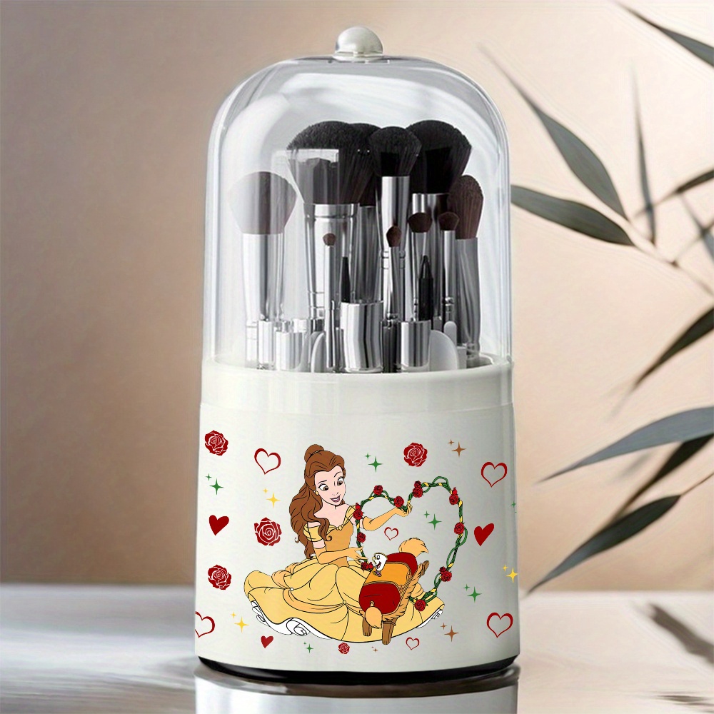1pc     360 rotating makeup organizer multifunctional plastic desktop  e cabinet for brushes pens and accessories ideal for     table desk   Product details 6