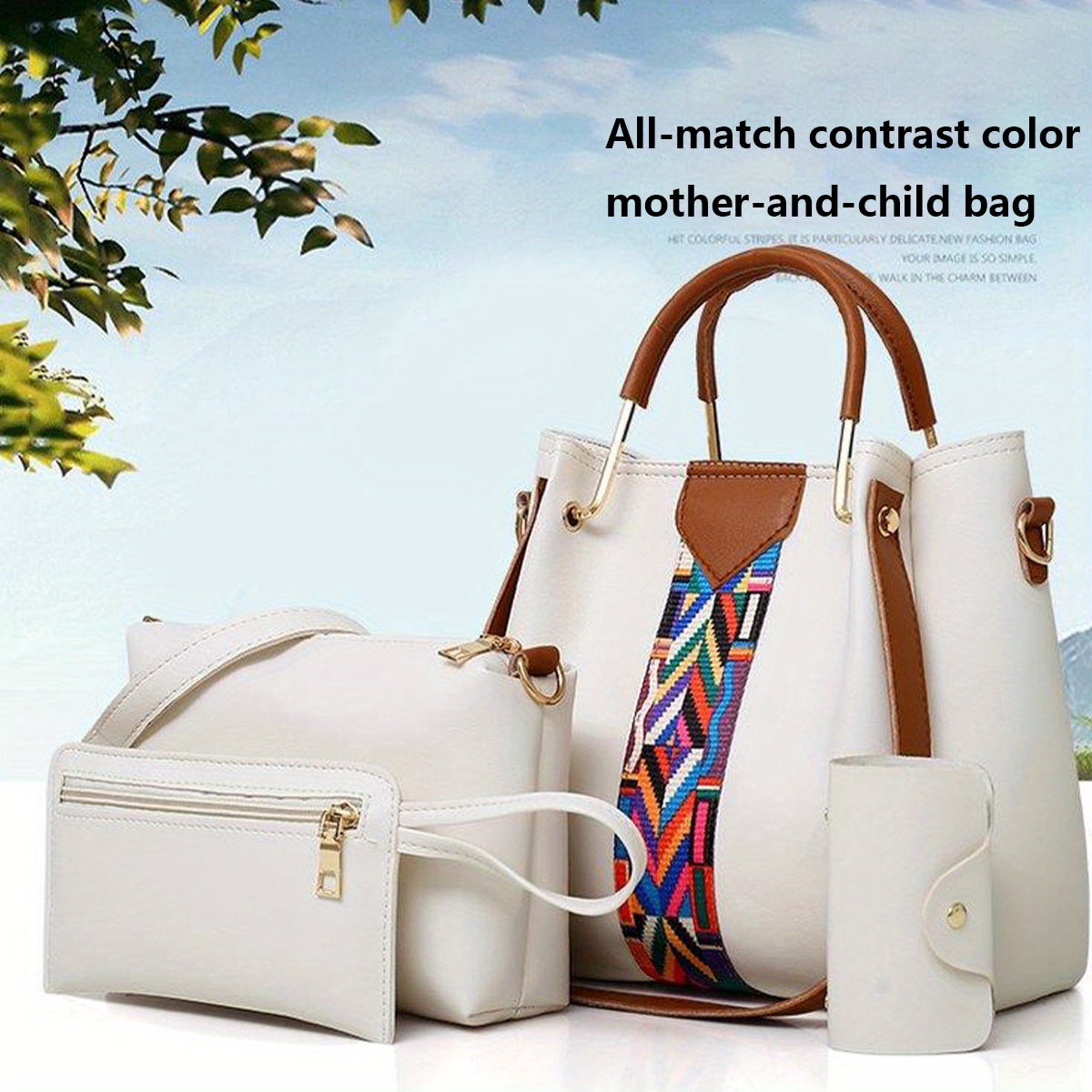 

4pcs Women' Bag Set - Includes , Crossbody & Shoulder Matching And - In , , ,