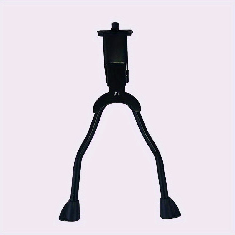 heavy duty metal bike kickstand middle stand adjustable 3   with red locking mechanism sturdy black frame for   bikes   storage solution bike storage rack sleek metallic     construction