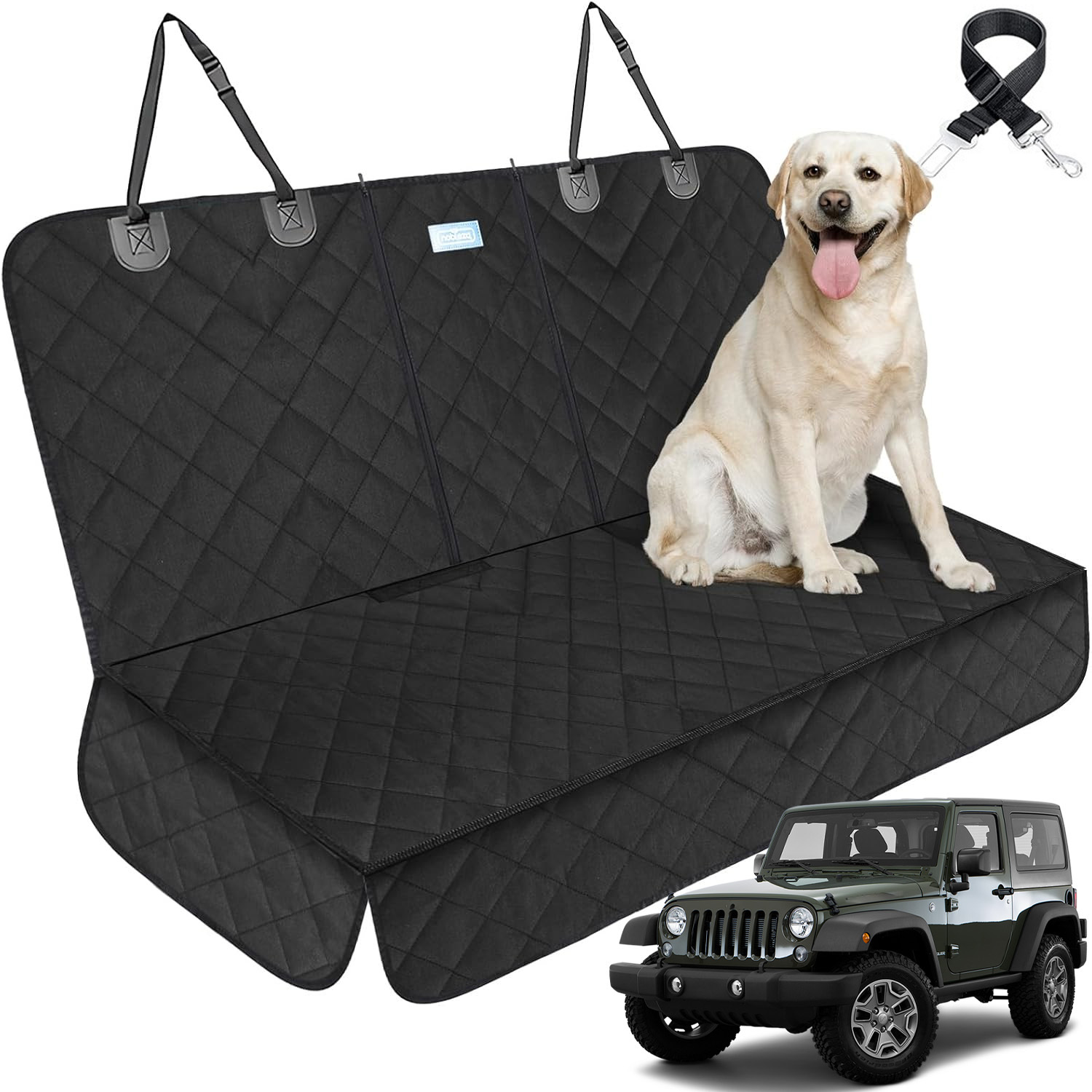 Image of Dog Car Seat Cover For Back Seat Pet Cover For Dogs Car Seat Protector Bench Seat Cover, For Suv, Truck, Cars