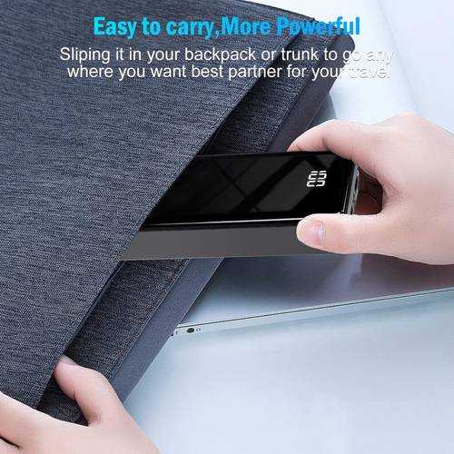 24000mah hochkapazitätes powerbank, led-ladeanzeige, type-c schnellladung, usb/micro- , charging akku für alle handymarken, outdoor notfall-batterie mit abnehmbarem design, geschenkidee