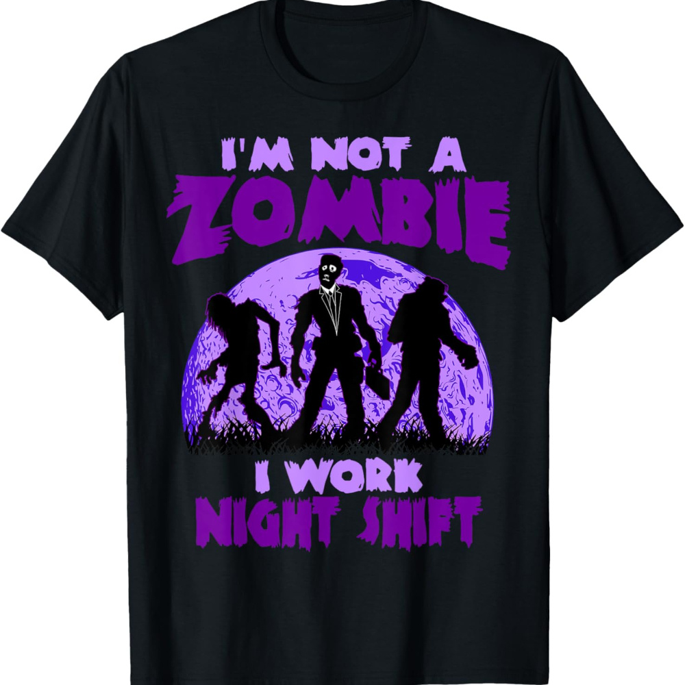 

Zombie Graphic Tee - 100% Cotton, Casual & Sporty Round Neck T-shirt For Men - , Training & Running