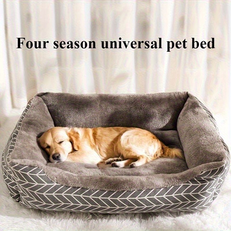 comfortable plush dog bed plush polyester fiber dog winter warm pet sofa available in 4 sizes l xl xxl suitable small to medium dog breeds unassembled warm thick dogs cats Product details 3