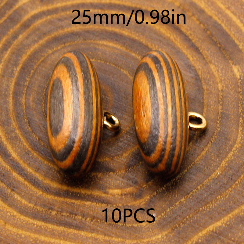 TEMU 10 bottoni in legno da 0.79/ pollici per cappotto in lana, trench, vintage, versatile, per cappotto, camicia, abito, giacca, cardigan in maglia