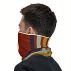 lines bandana neck cover with navy accents breathable stretchy balaclava scarf for motorcycle club hiking outdoor activities unisex adult fashion accessory bandana headband hiking gear versatile accessory casual wearers hiking accessory trendy headband headband accessory fashionconscious