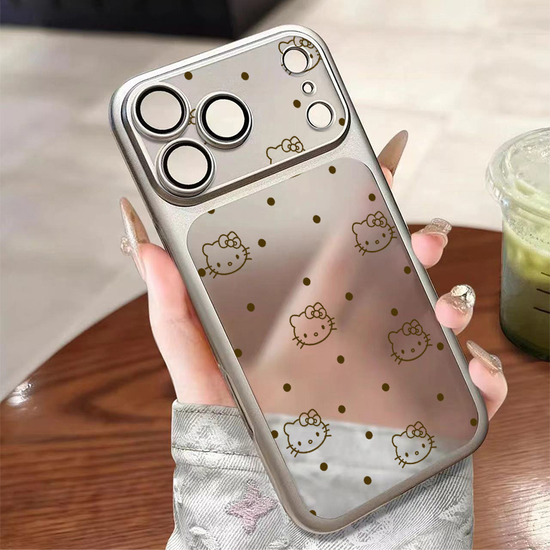 Phone Case: Hello Kitty Matte Phone Case Compatible With Iphone 17 Pro Max Air 16 15 14 13 12 11 Pro Smooth Feel Clear With Lens Protector Cases. Shock Absorption Phone Case