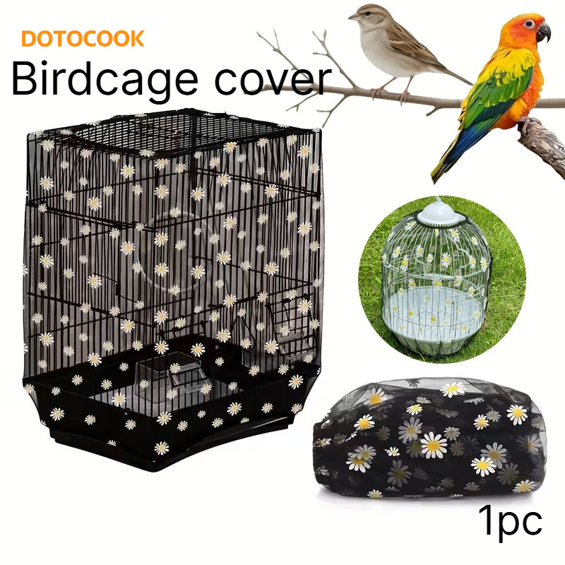 Upgraded Anti-Scatter Bird Cage Skirt Universal Bird Cage Tidy Net... product image 9