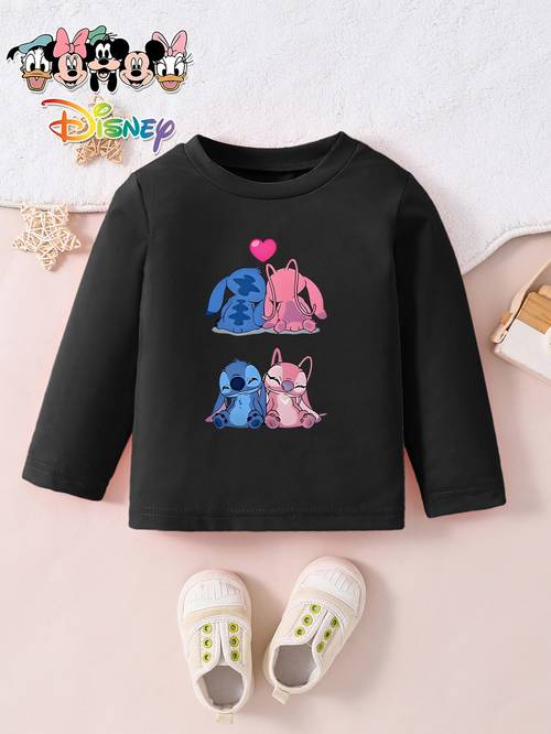 item picture angel and print spring autumn fashionable comfortable casual girls round neck long sleeve single piece for outdoor