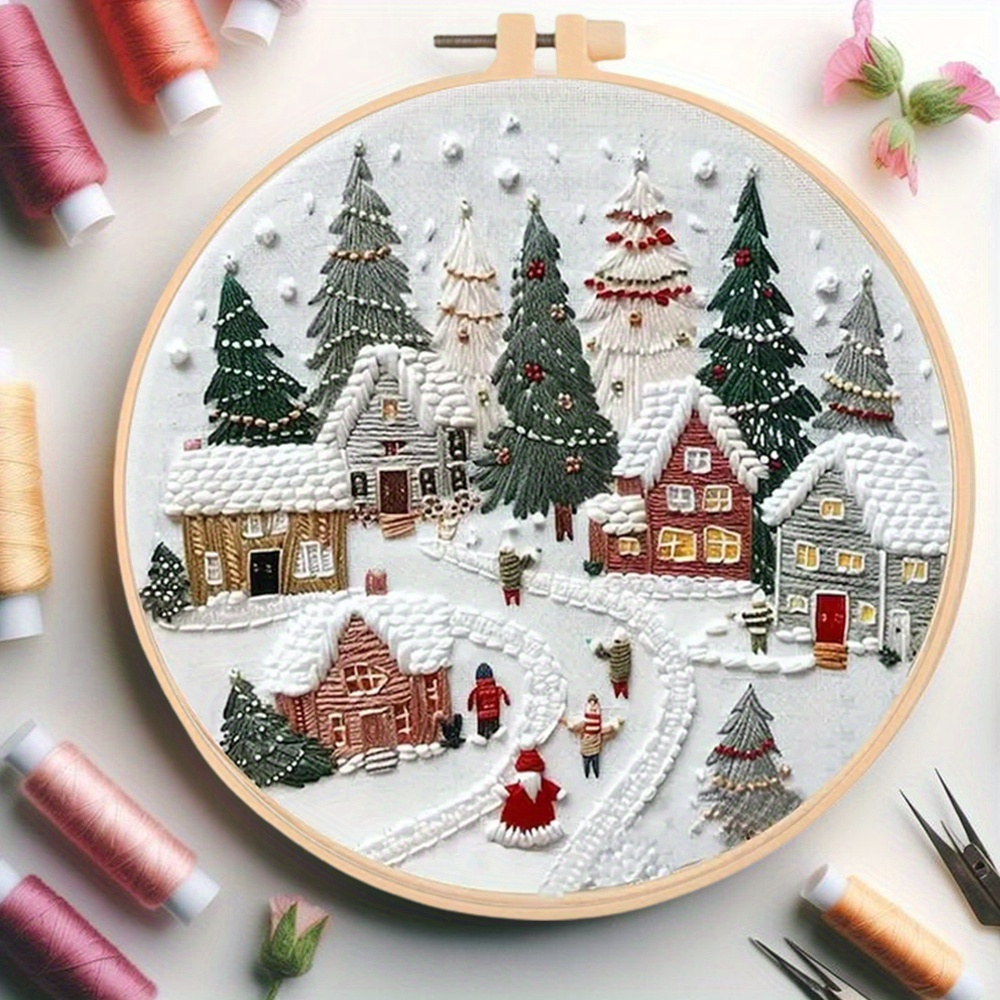 

1pc Diy Christmas Embroidery Kit, Needlework, , Decoration