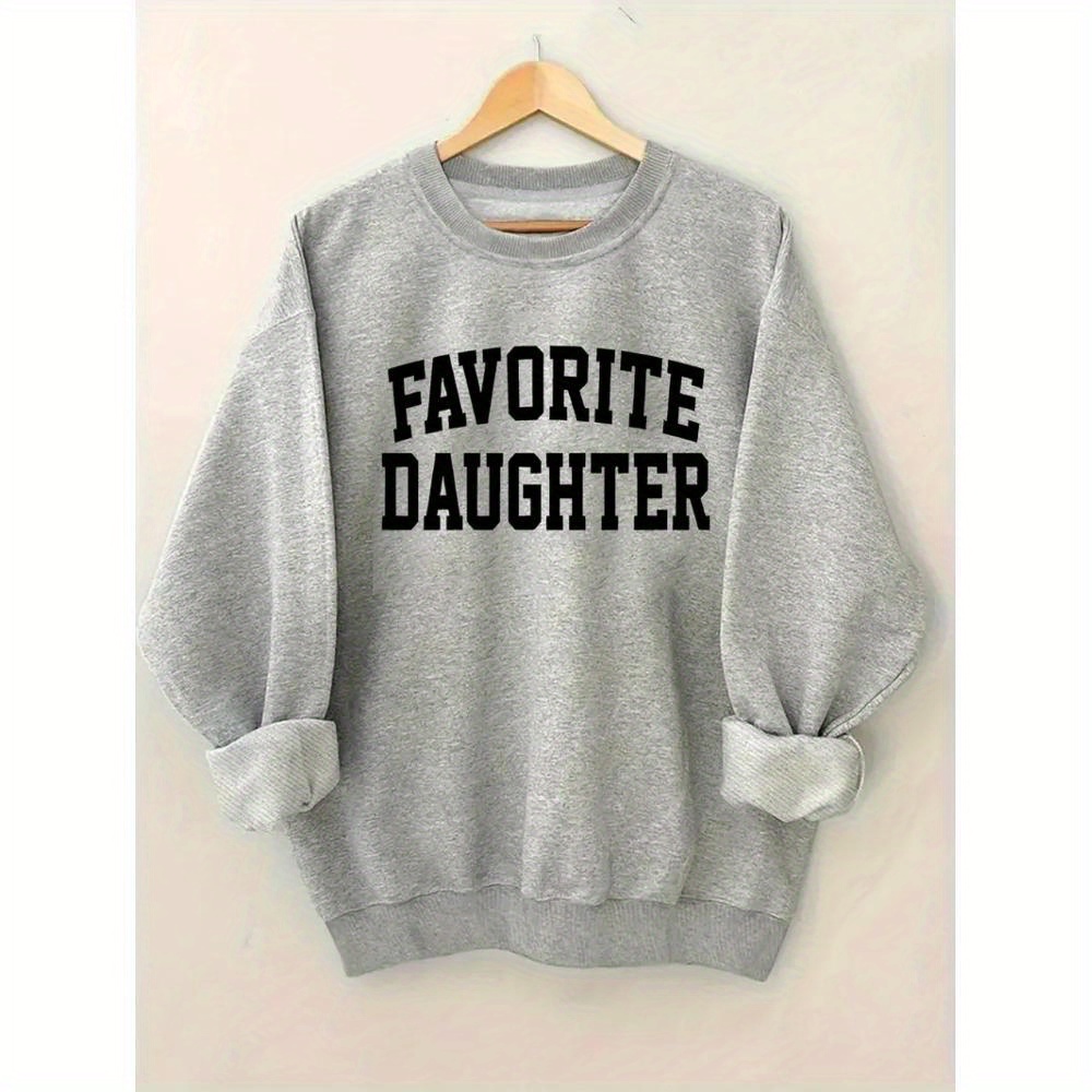 TEMU 1pc Women's Casual Round-neck Pullover Sweater With Long Sleeves, Suitable For Autumn/ Winter Wear, Gray Y Sweaterwith Interesting Printed Patterns.