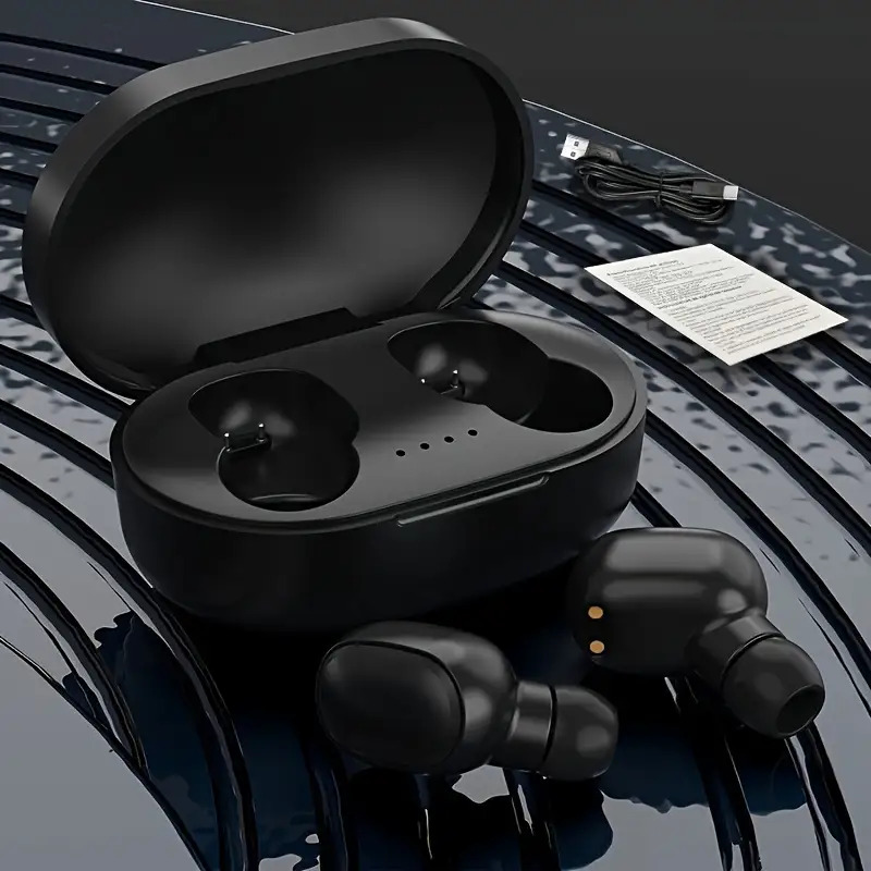 Wireless Headset Earplug Stereo Noise Reduction, In-Ear Wireless Earphones, Touch Wireless Headset, Charging Case with Wireless Earphones, Control Music Player Audio Headset Electronic Ear Plug