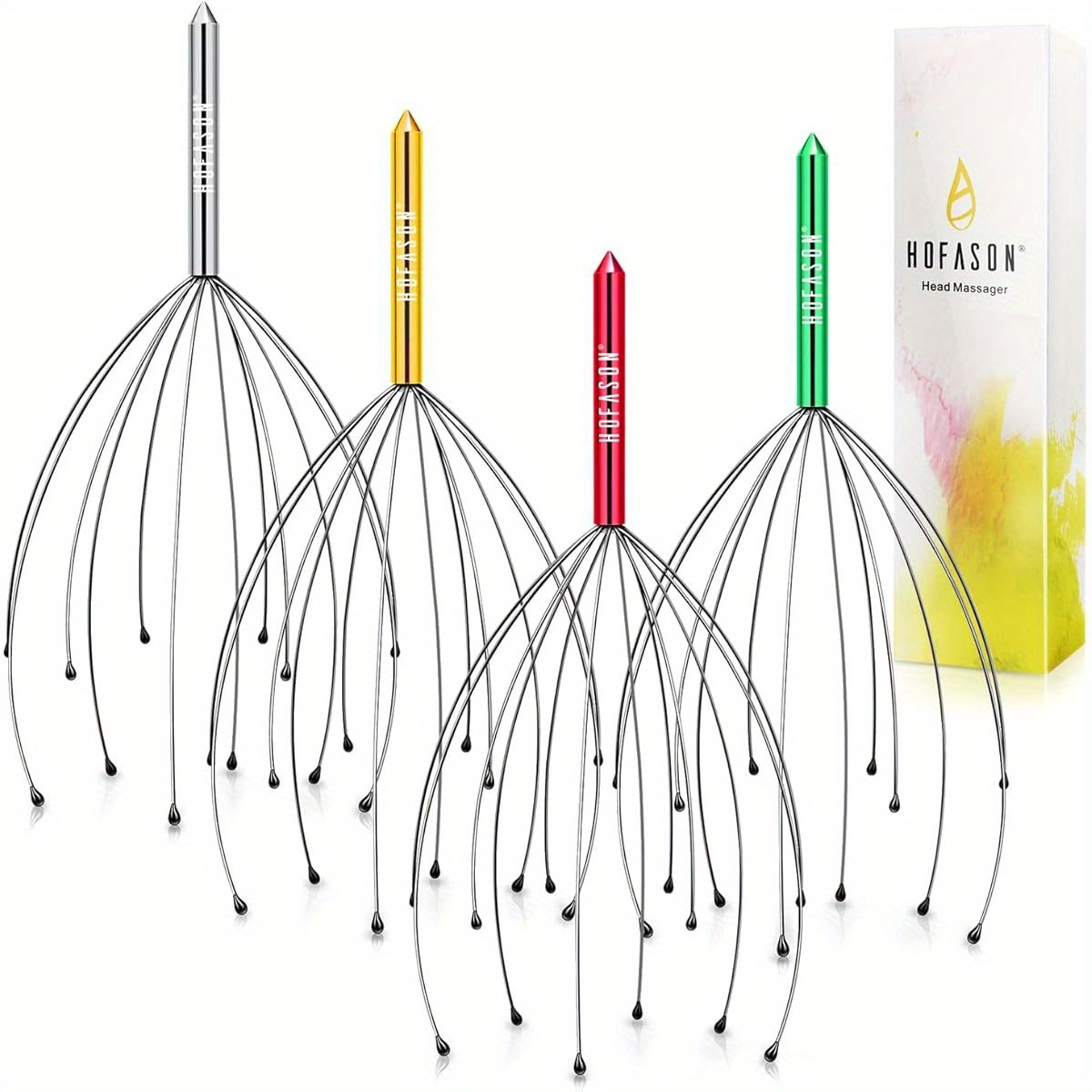 mothers day birthday gifts for mom christmas stocking stuffers for adults 4pcs scalp massager hair growth head scratcher white elephant gifts for adults bulk party game adult prizes Product details 2