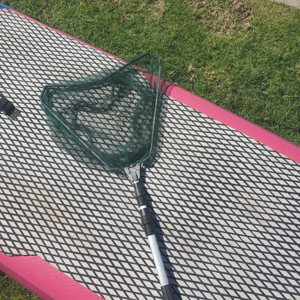 TEMU Version Landing Net Fishing Foldable With Telescopic Pole Handle [51in] Landing Net Fishing Landing Net