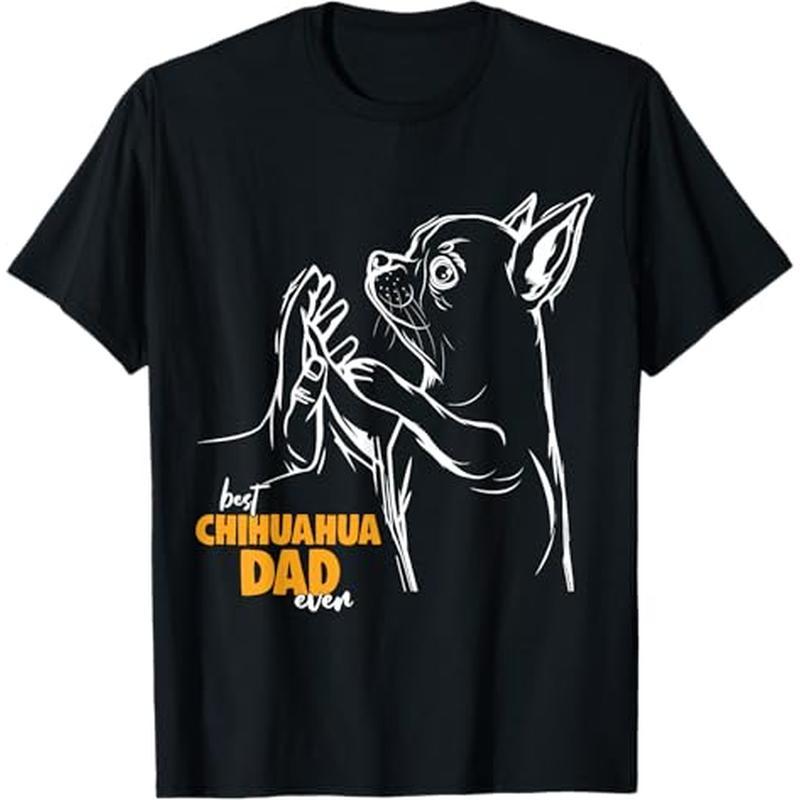 

Chihuahua - 100% Cotton, Black, Casual Fit, Short Sleeve, Round Neck, Perfect Gift For Men, Women, Family & Friends, Sizes S-xxxl, Casual Wear | Graphic Tee |