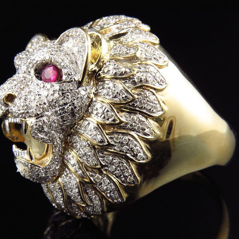 

's Ring - Golden-tone Alloy With Cubic Zirconia, Fashionable Accessory Gift