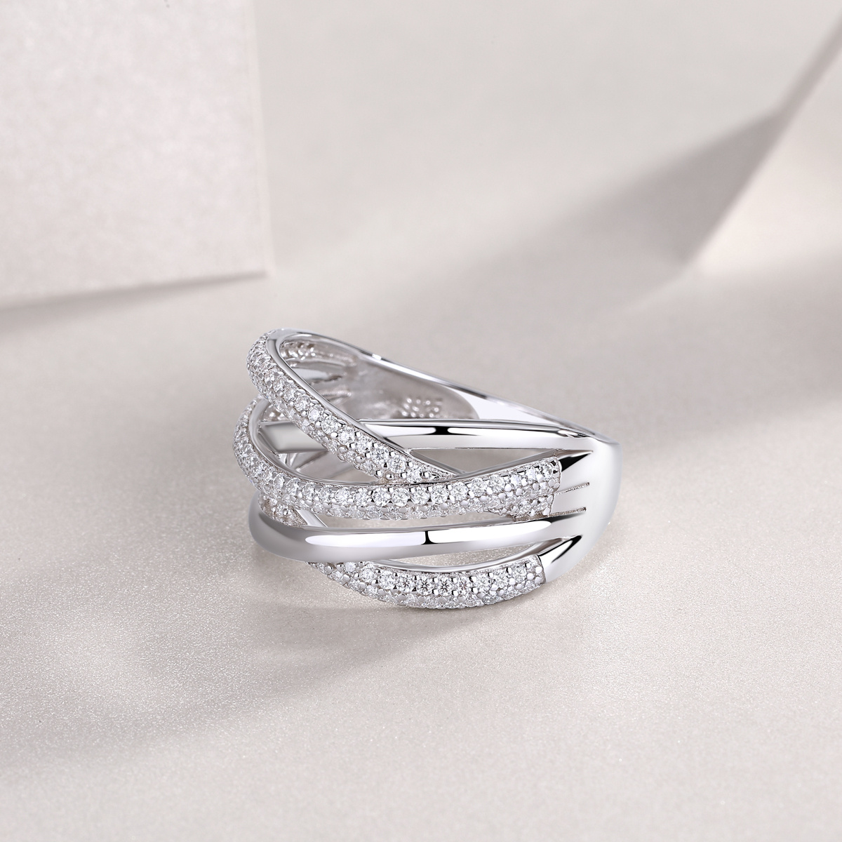 Couple's Moissanite Wedding Rings, Luxurious 925 Silver
