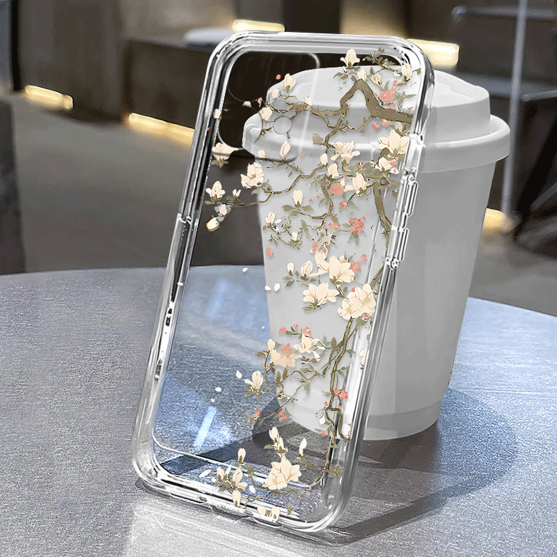 TEMU Phone Case: Branch Petal Designs For Moto 20, 30, 40 Neo, 50 Pro, + 2023, Moto G 5g 2023/24,