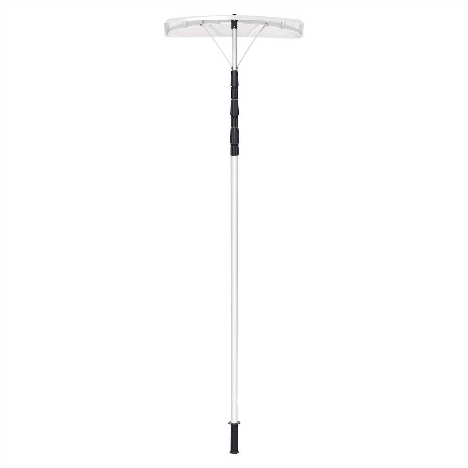 Image of Snow Rake For Roofs With Adjustable Length 201-630 Cm, Telescopic Snow Shovel With Aluminium Non-slip Handle, Lightweight Tool For Home/garden