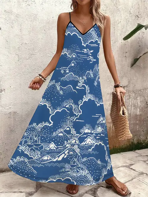 toile print dress - Qatar toile print dress - Qatar