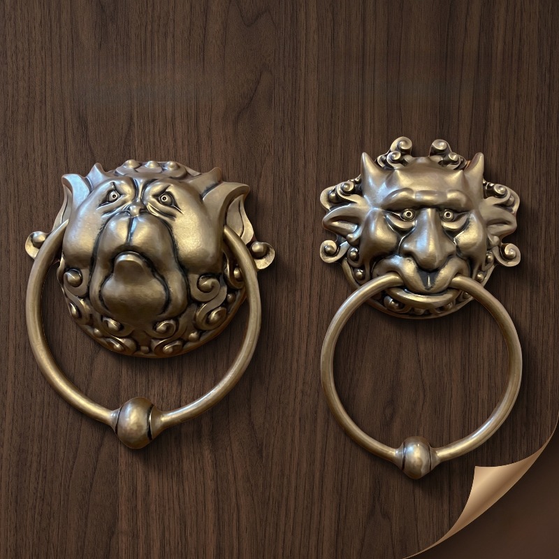 TEMU 2 Vintage Door Latches, Resin Door Hangers, Durable And Dragon Door Handles, Classic Wall-mounted Door Latches, Used For Home Decoration