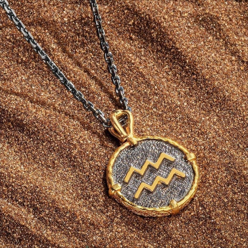 

Steel Pendant Necklace - -tone, Artisanal