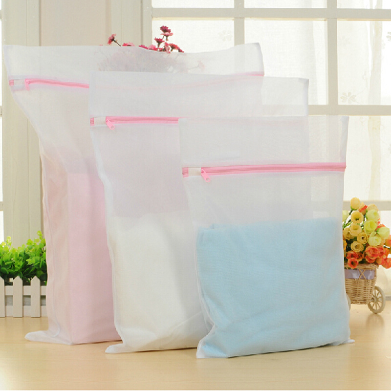 

3-pack Polyester Mesh Laundry Bags With Zippers - Washing Machine Safe, Anti-deformation, For , Underwear, Bras, Socks & Stockings