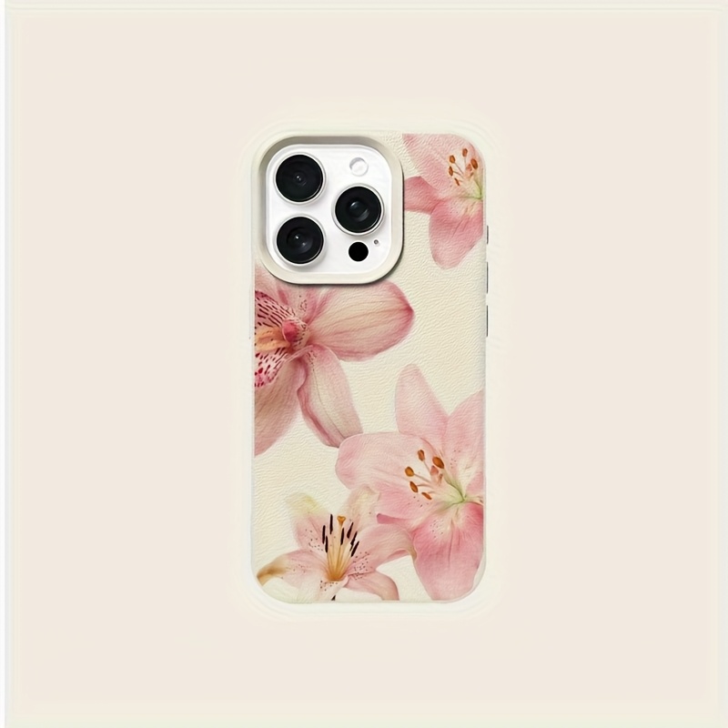 TEMU 1pc Soft Phone Case With A Delicate And Lychee Texture, Compatible With For Iphone Models 11 To 17, Including Pro Max, Mini, Plus, Xs, Xr, X, 8,