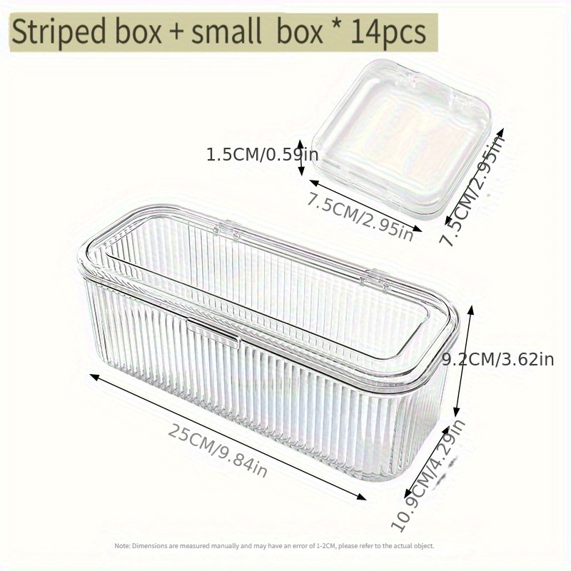 bead storage box set portable jewelry organizer   bracelets necklaces with dust proof lid ideal for storing bangles jewelry Product details 6