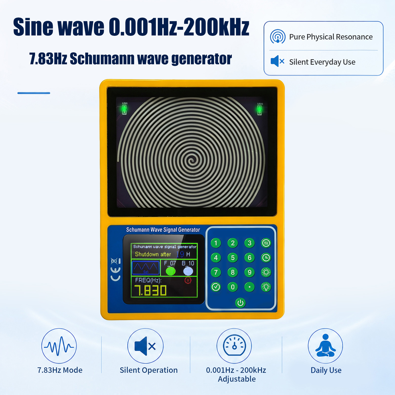 Schumann Resonance Generator with Adjustable Frequency