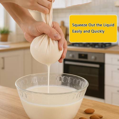 6 reusable gauze filter bags 3 sizes kitchen essentials used for filtering cooking baking yogurt juice wine filtering and cheese making food safety filter bags with drawstring closure kitchen essentials