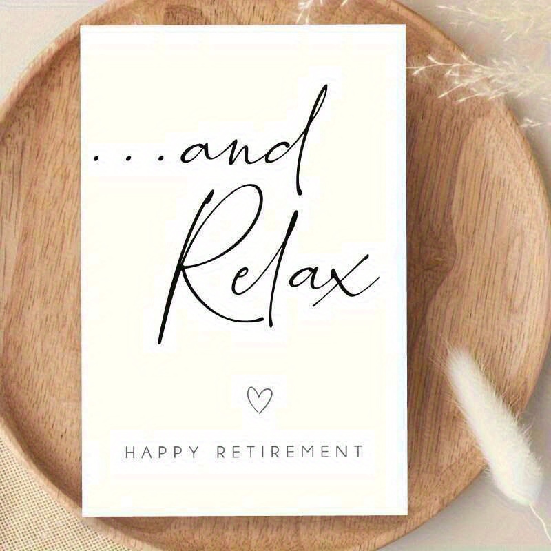 TEMU Humorous Retirement Card With "congratulations On Your Retirement" And "you Now" Messages - Matte End Self-adhesive Closure, Elegant Cursive