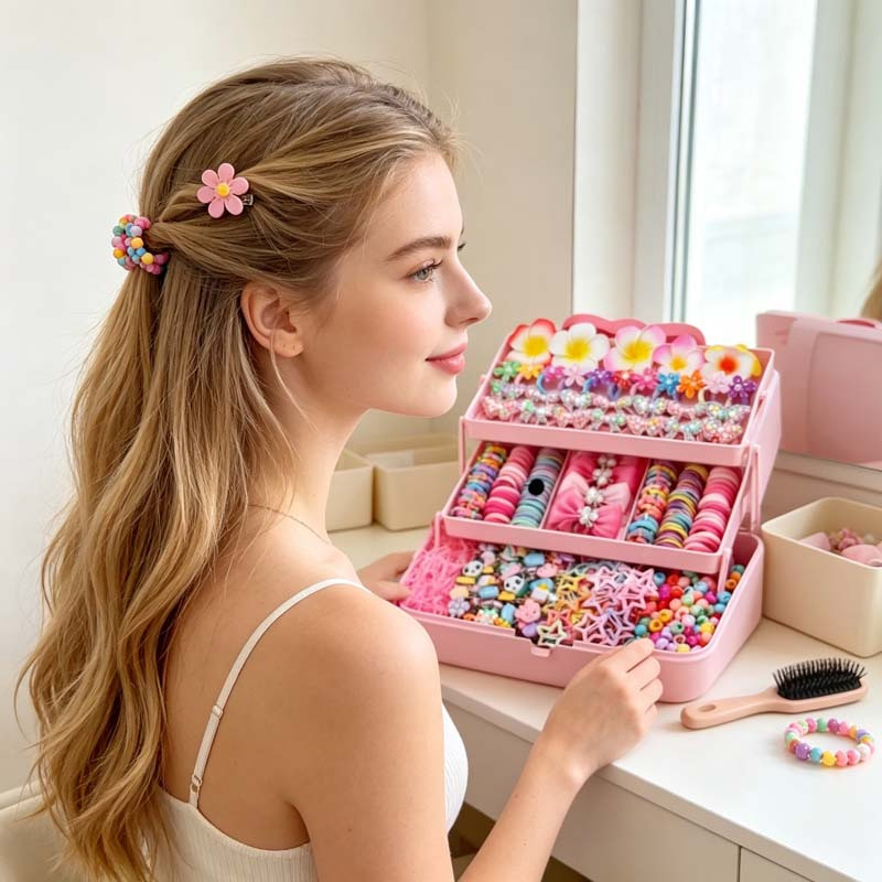 502pcs Mixed Hair Accessories Set in Random Styles and Colors