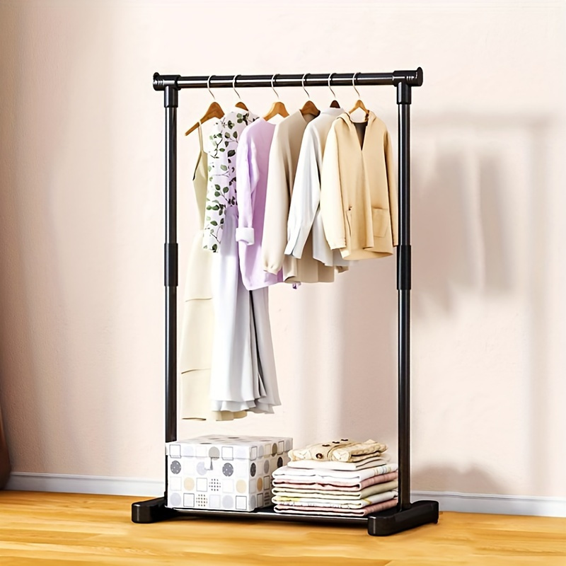  metal clothes rack indoor outdoor vertical hanger for home balcony storage space saving design with hooks drying racks details 2
