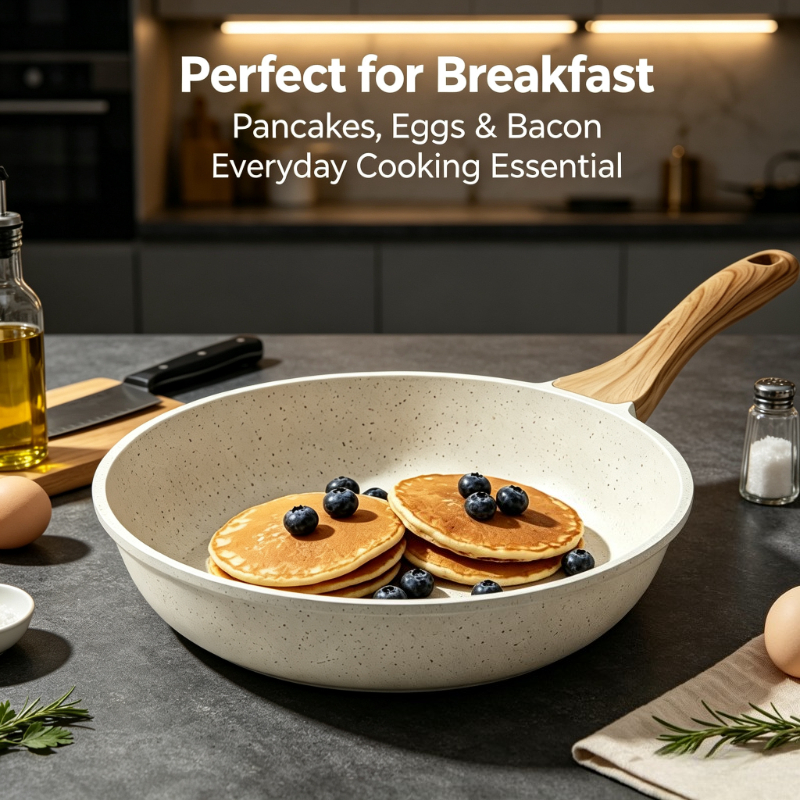 Image of Dotocook Frying Pan, 11-inch Egg Frying Pan, ', Induction Cooker Compatible, With Heat-resistant Handle, Suitable As A Gift For Men And Women