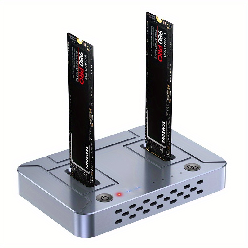 estación de clonación de disco dual zvx usb3.2 nvme/sata - transferencia de   en línea rápida,   cambio, ideal para uso en   y regalo,   de almacenamiento externo, eficiencia en   | estación de clonación moderna | calidad de construcción  , clonador de unidades de disco 3