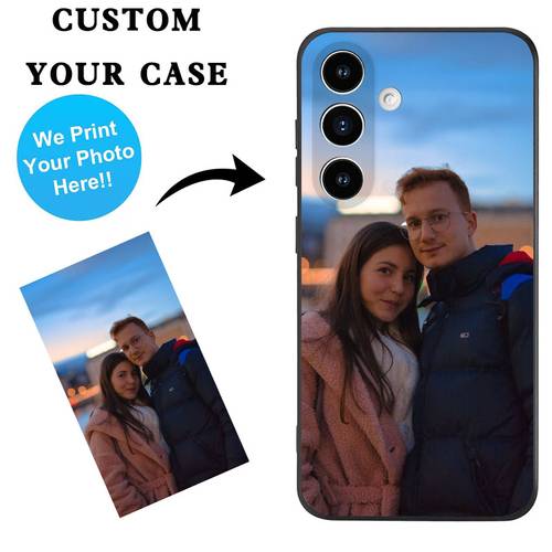 phone case personalized diy photo text custom phone full coverage soft protective cover compatible with samsung a05s a06 a13 a14 a15 a16 a23 a25 a33 a35 a36 a52 a53 a54 a73 s20 s21 s22 s23 s25 s26 fe plus note 20
